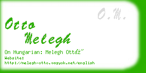 otto melegh business card